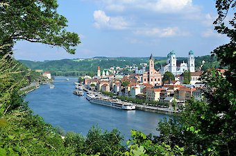 Ausflugsziel Dreiflüssestadt Passau in Bayern